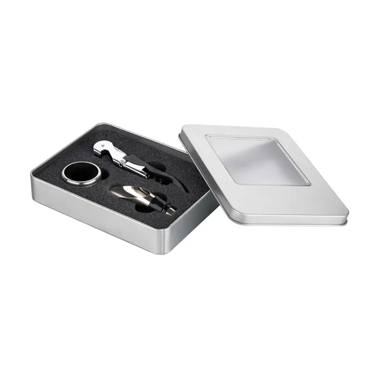 3pcs Accessories Wine Tin Box Wine Set