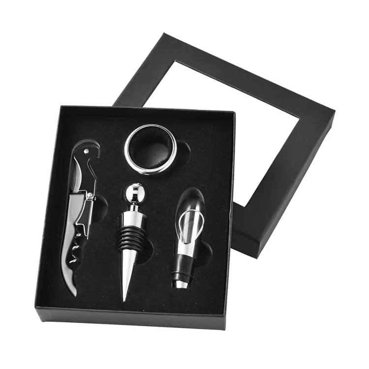 4pcs Wine Accessories Kotak Kotak Kantong Anggur Set