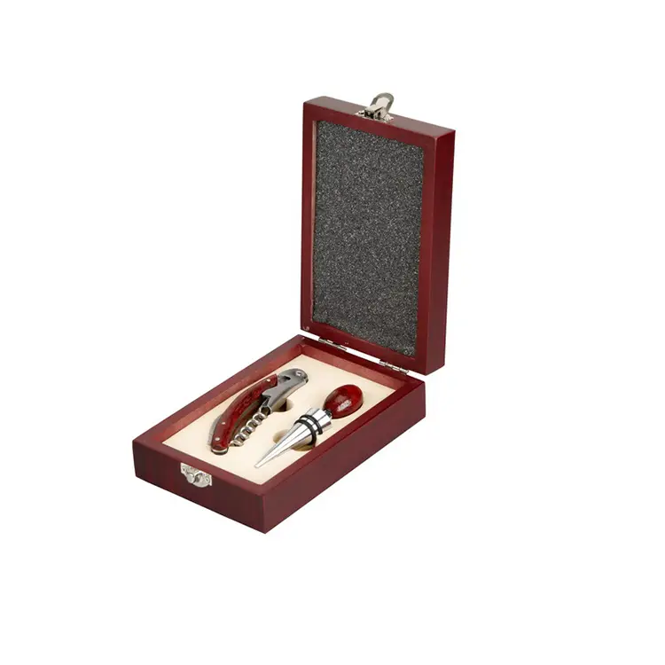 Set anggur kayu barware