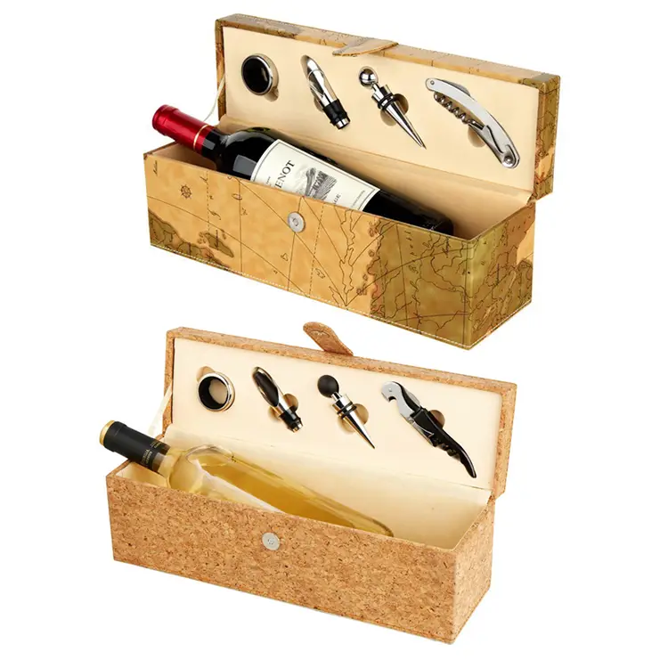 Set Wine Pu Single Cork